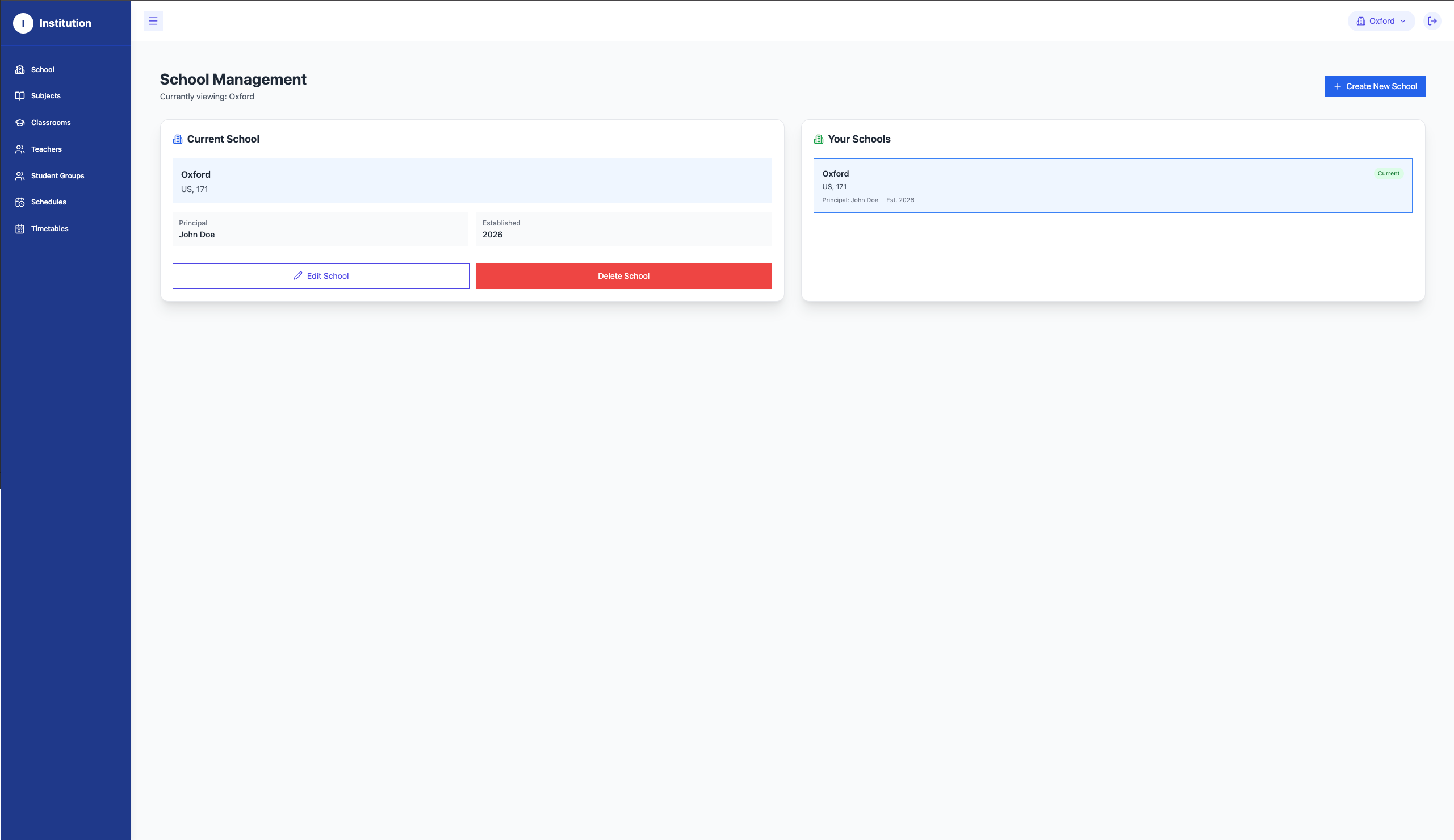 Institute Management System thumbnail 3